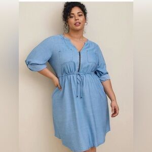 Torrid Light Blue Mini Dress